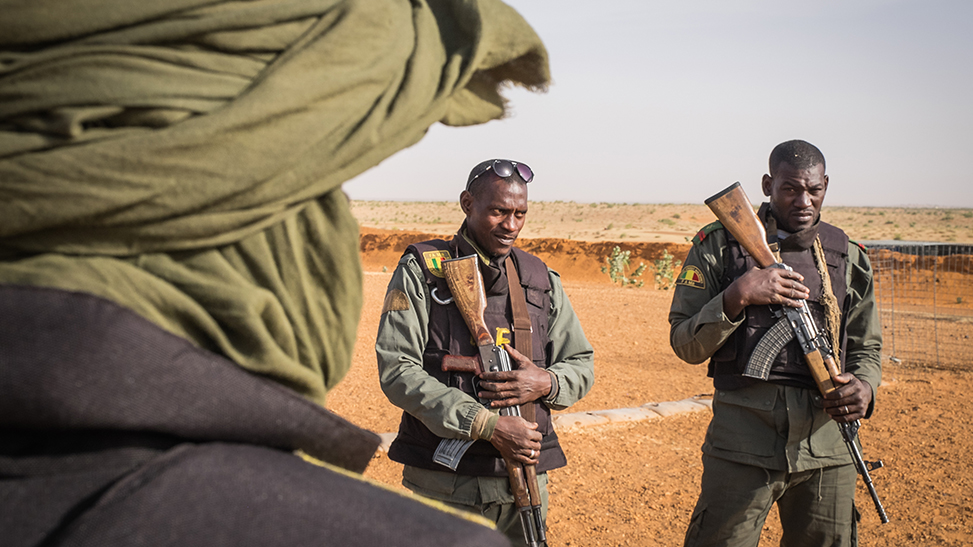 Daily life of french soldiers of Barkhane military operation in Mali (Africa) launch against terrorism in the area.