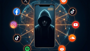 A extremist group message spread through social media networks.